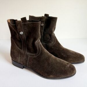 FRYE & CO. SARAH SHORTY LEATHER/ SUEDE BOOTIES SIZE 7.5 NWOT